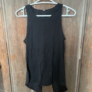 Black lululemon tie-back top